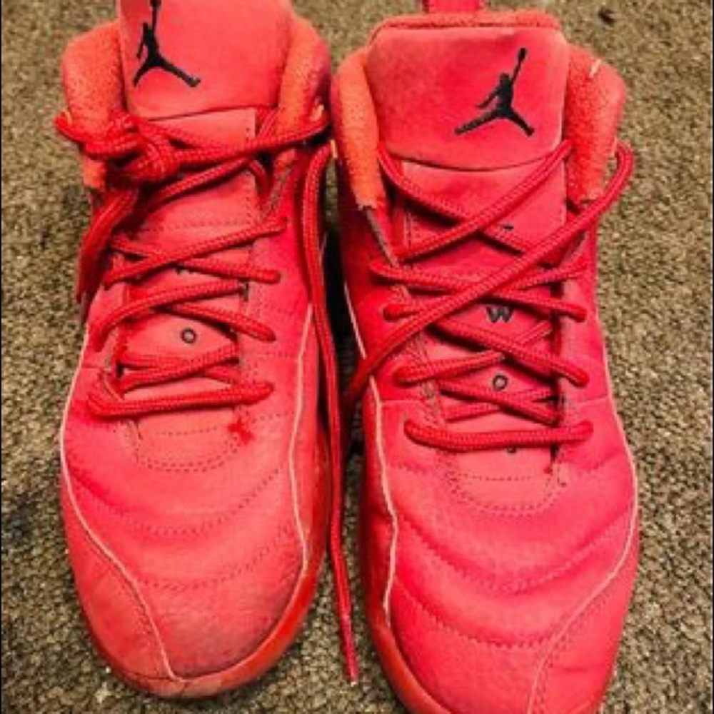 Red Jordan 12s